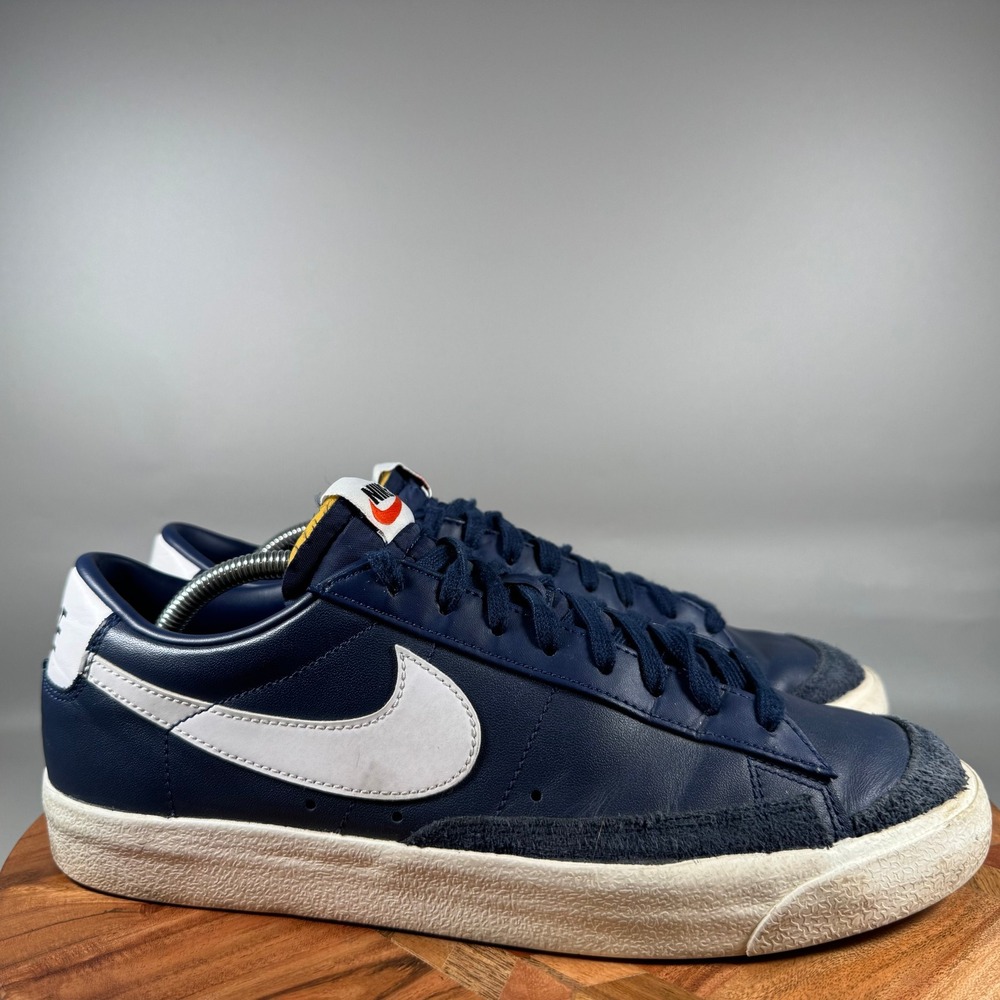 Nike Blazer Low 77 Vintage Midnight Navy White DA6364-400 Mens Size 11